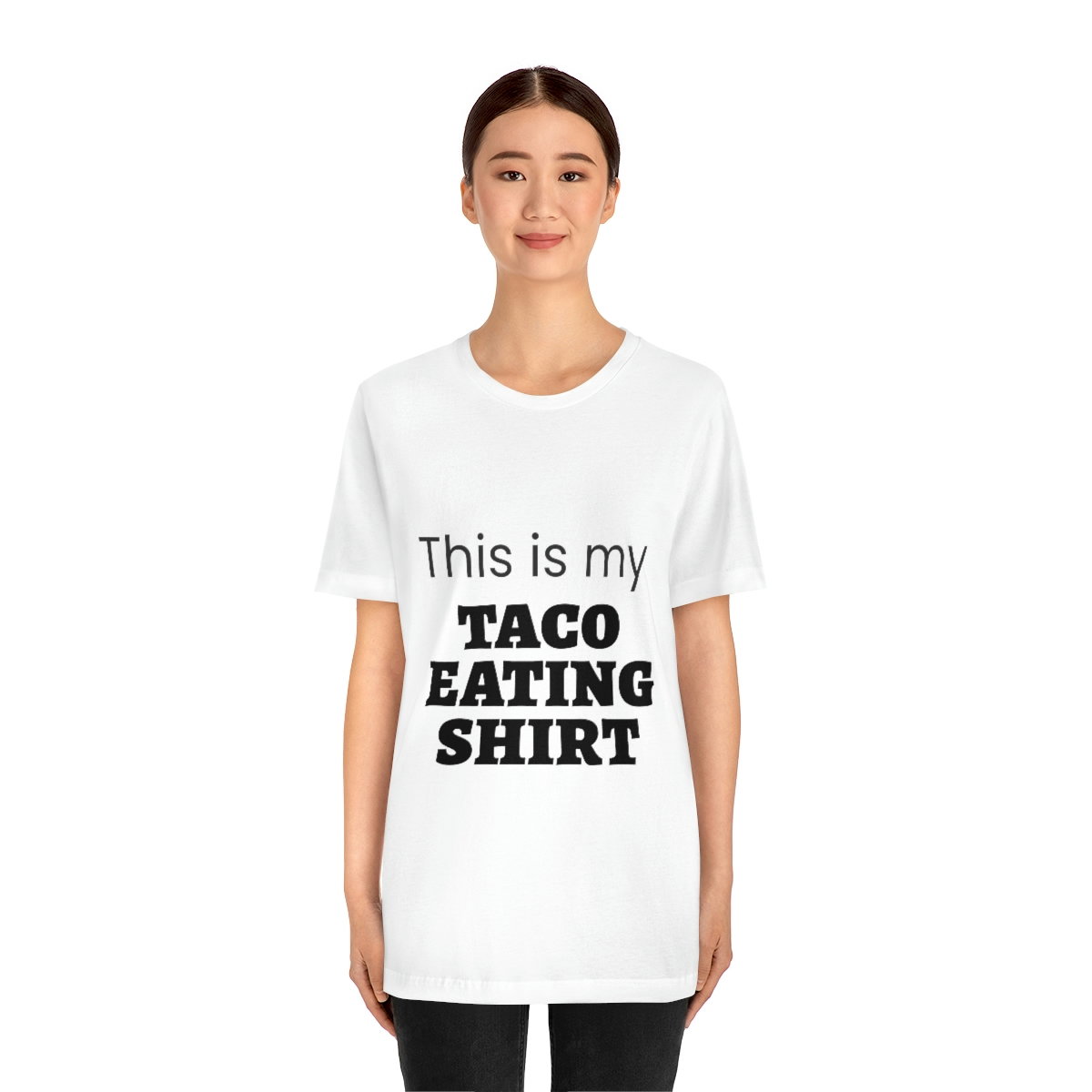 This Is My Taco Eating Shirt Short Sleeve Tee - Image 3